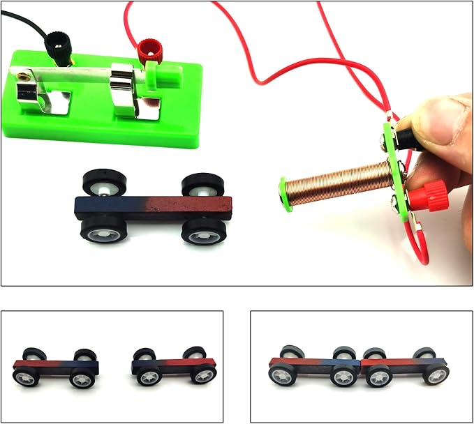 EUDAX DIY Physics Experiment Model Kit Electromagnetic Materials Electromagnet and Basic Electricity Discovery Circuit for School Lab Creative Educational Science Projects Teaching Equipment