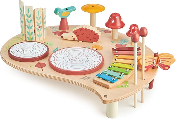 Tender Leaf Toys - Musical Table - A Complete Musical Instrumental Set for Kids Age 3+
