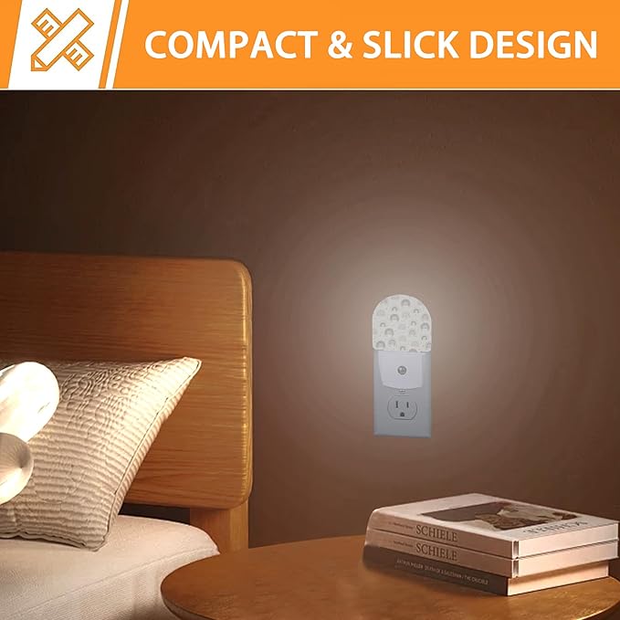 Groovy Rainbow Night Light,Night Lights Plug into Wall with Dusk to Dawn Sensor,Lamp for Bedroom Bathroom Hallway Nightlight for Women Girls