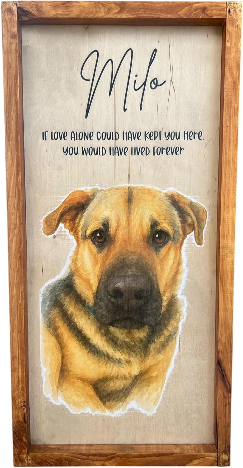 Dog photo Memorial photo Dog picture frame Animal picture frame Pet lost gift Gift for pet owner (Animal memorial)
