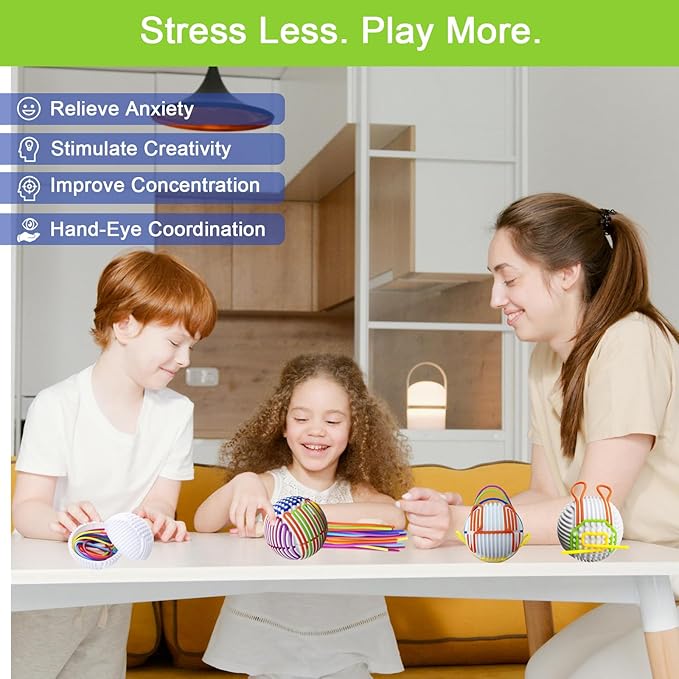 Sensory Toys for Kids with Autism,3D Sensory Ball,Sensory Fidget Toy for Anxiety Relief,Autism Sensory Toys for ADHD, Anxiety, Enhances Concentration and Fine Motor Skills(TB001)