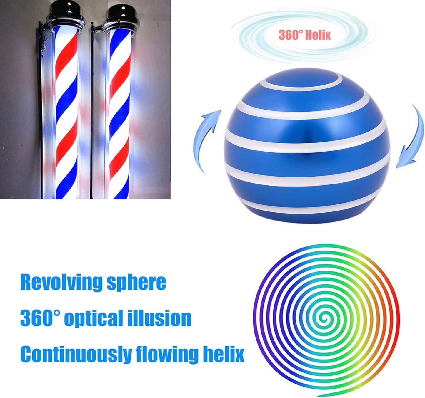 Desk-Fidget-Toys for Kinetic-Toy: Cool-Gadgets Cool-Stuff for Adults Kids Teens, Spinning Up to 180 Seconds, Stress Relief Toy for Christmas Optical-Illusion Gift for Office School Home Women Men