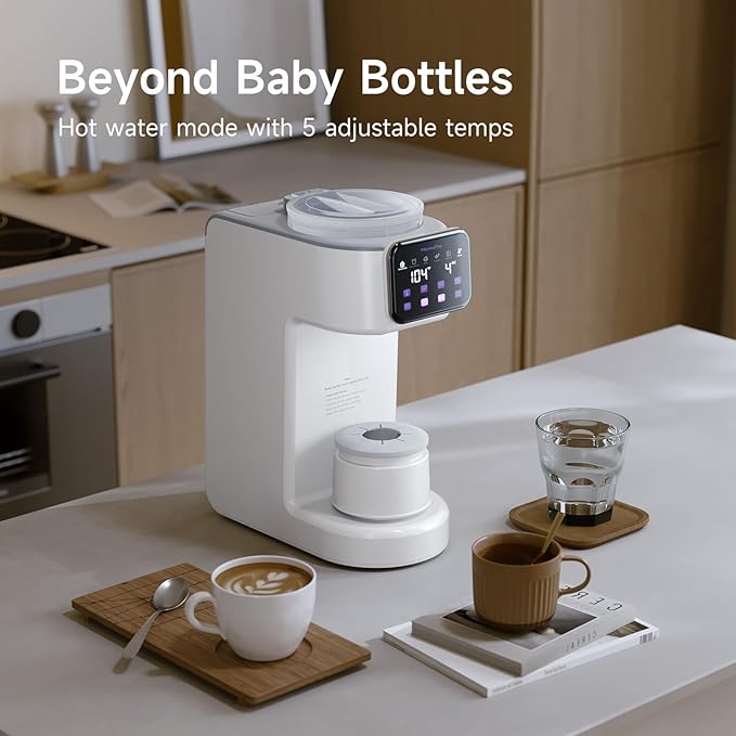 PureMix Baby Formula Dispenser - Formula Maker - Automatic Powder Blending with Accurate Temperature Control, Compatible with Most Formula Brands and Bottle Sizes
