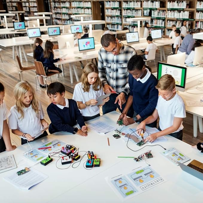 Sntieecr Science Magnetism Kit for Kids, Electric Circuit Kit for Kids, Stem Science Experiment Discovery Circuit Board Kit for Students Learning Starter