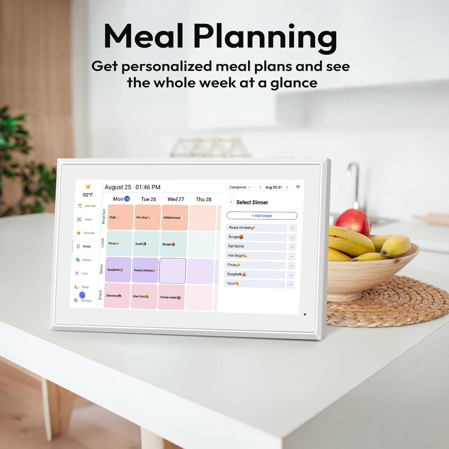 BOCT 21.5'' Digital Calendar Wall - 32GB Memory Touch Screen Chore Chart Smart Calendar,Digital Planner,Auto-Sync,APP Control,Interactive Family Schedules, Gift for Mother