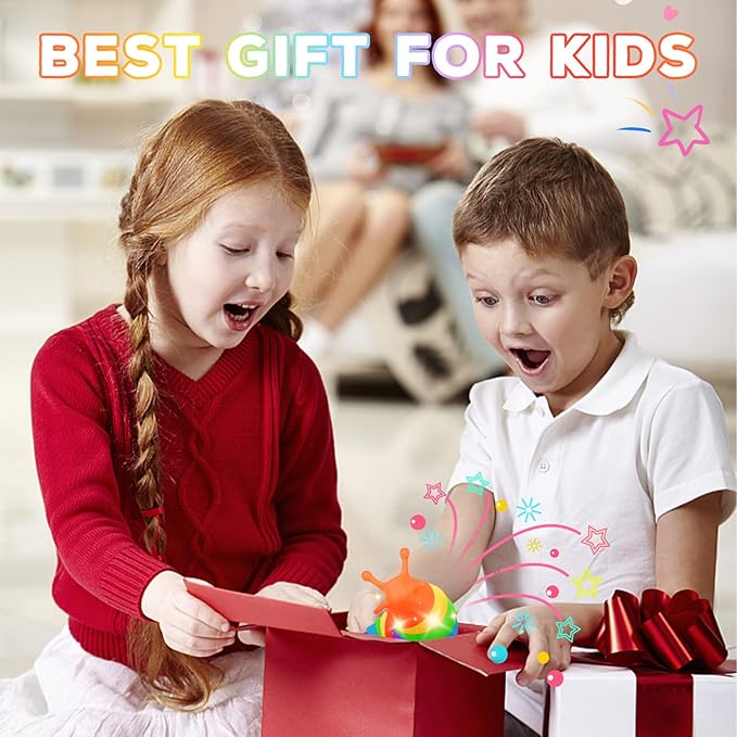 Cevioce Fidget Slug Toy, Sensory Slug Fidget Toy for Kids & Adults, 1 PC Cute Autism Sensory Toys for Autistic Children Great Birthday Gift for Girls Boys Toddlers Christmas Stocking Stuffers for Kids