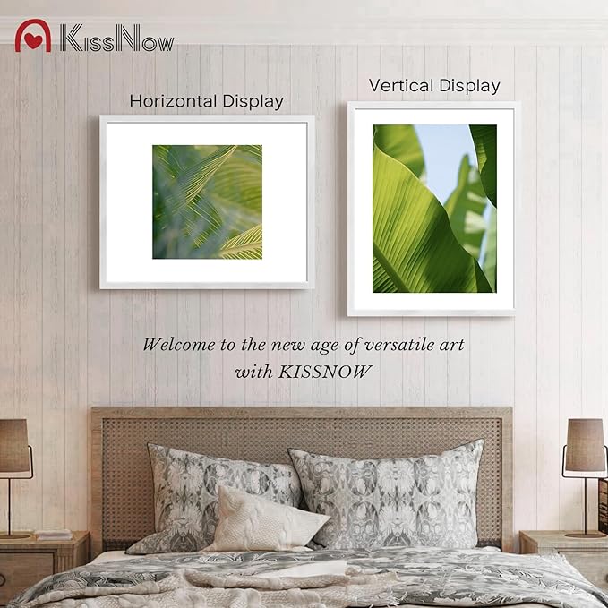 24x30 Poster Frame 2 Pack, White Solid Wood, Wall Gallery Picture Frame