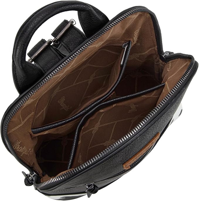 Montana West Wrangler Backpack Purse for Women Medium Ladies' Bookbag Travel Work Daypacks Bags Cow Print