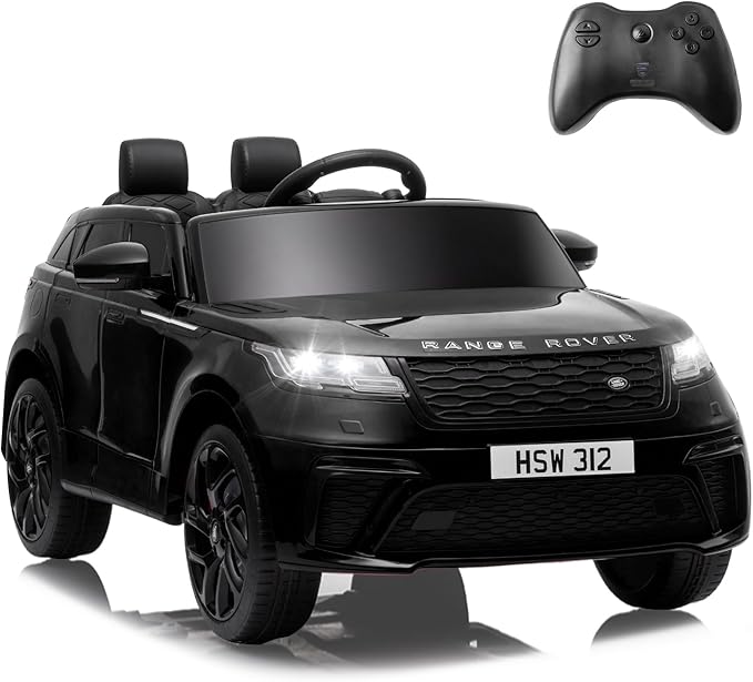 TOBBI 12V Ride On Car,Licensed Land Rover VELAR Electric Vehicle Toy for Kid & Toddler,Battery Powered Electric Truck with Parental Remote Control,Music,Spring Suspension