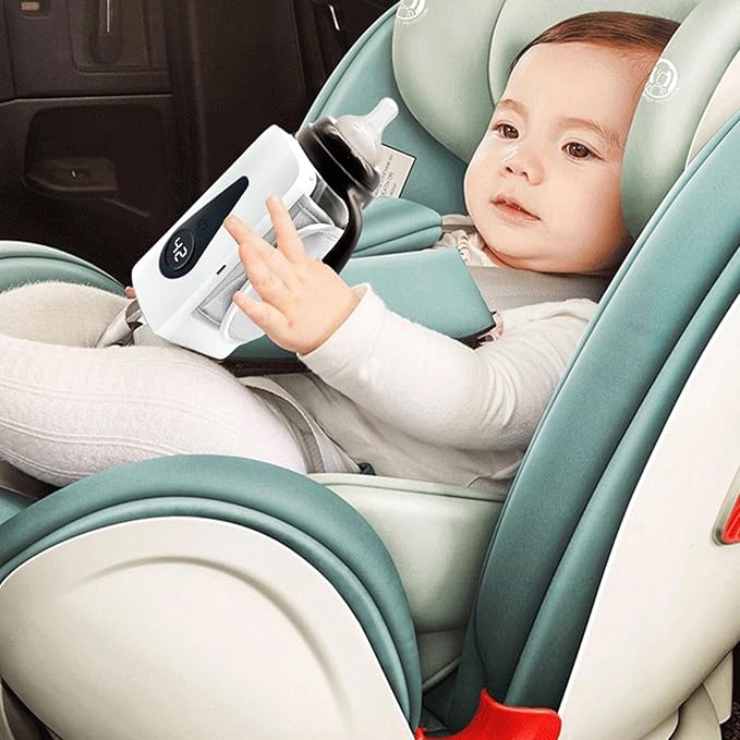 Buachois Baby Milk Bottle Insulation Cover,Portable Baby Bottle Warmer Constant Temperature Fast Charging Insulation Cover for Home Travel Nursing Mom Daycare