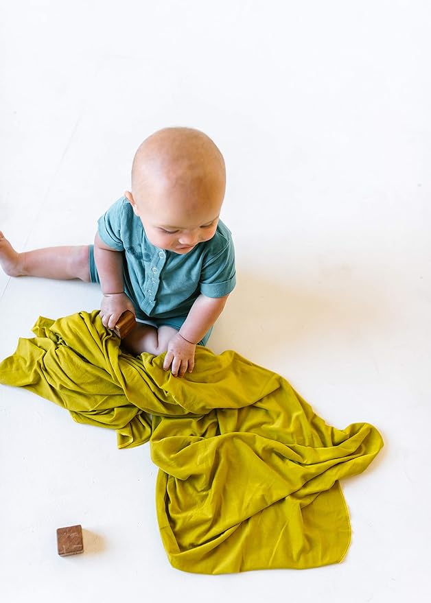 Copper Pearl Baby Swaddle Blanket - Premium Knit Baby Blanket, Large Soft Stretchy Receiving Blankets for Baby Boy and Girl, Swaddles for Newborn, Infant, and Toddler (Squirt)