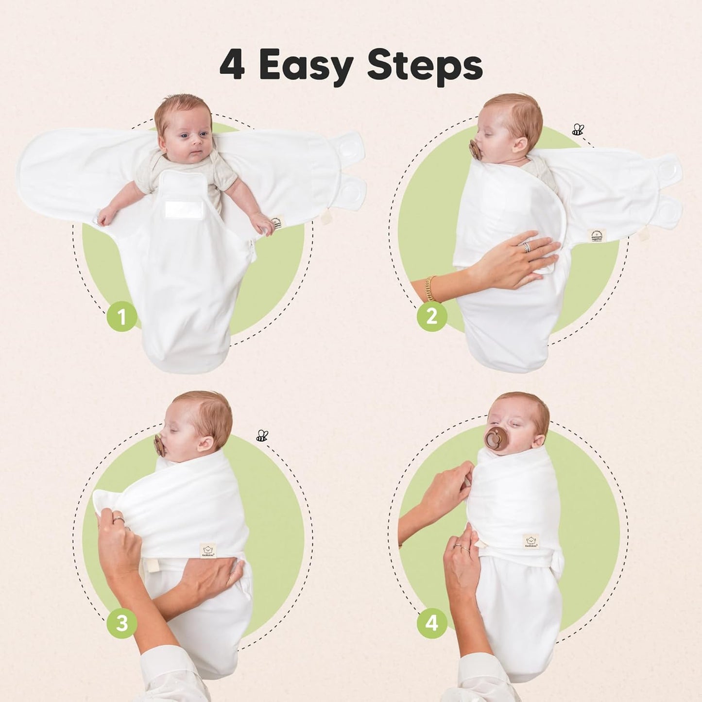 Baby Swaddle Sleep Sacks with Zipper - 3-Pack Swaddles for Newborns 0-3 Months, Infant, Baby Girls, Boys, Soft & Durable Newborn Sleep Sack, Easy Diaper Change Swaddling Blanket (Beach Day)