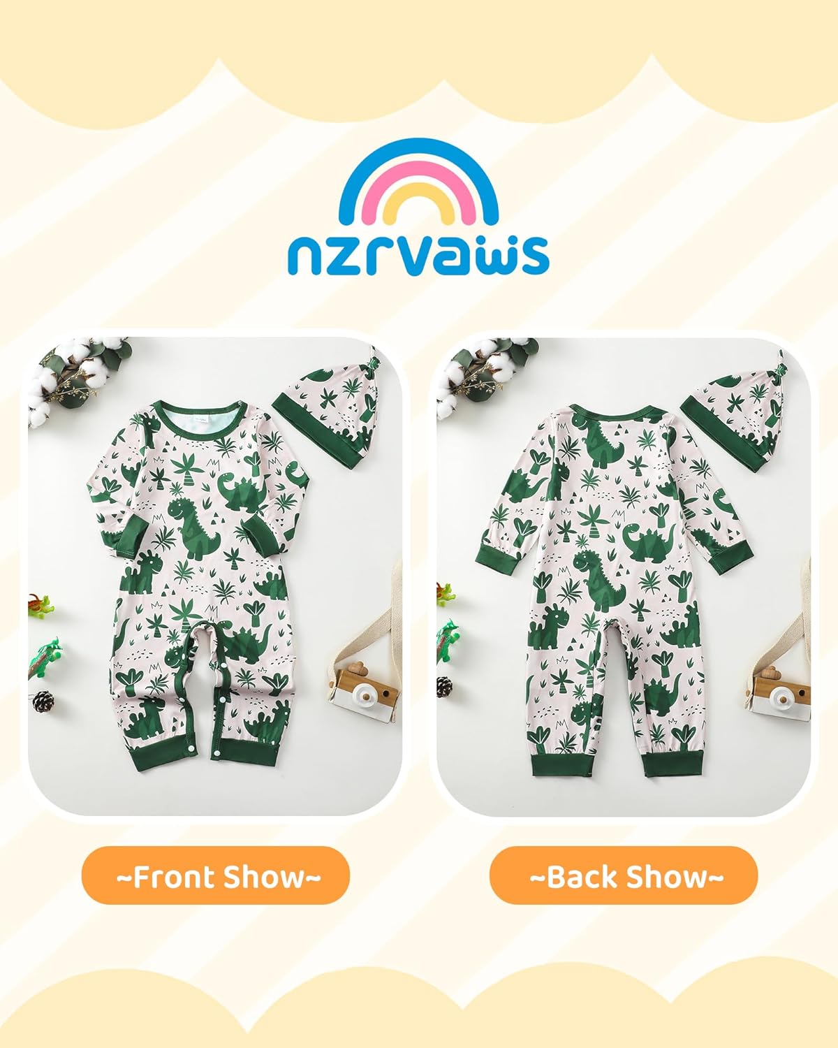 NZRVAWS Baby Boy Clothes Preemie Infant Boy Bear Outfits Jumpsuit Bodysuit Letter Print Romper