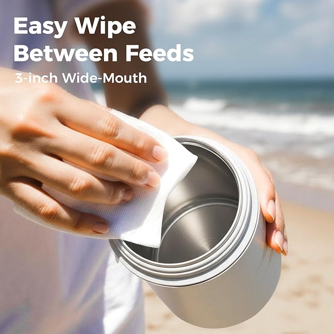 Portable Bottle Warmer for Travel - Instant Heating, Dishwasher Safe, 1°F Precise Temp Control, 30W Fast Charge, Long Battery Life, 17 Oz Capacity, Baby Milk Warmer for Breastmilk & Formula