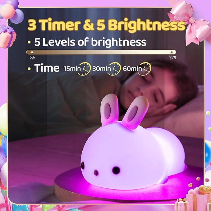 One Fire Cute Night Light, Remote+16 Colors Teen Girl Gifts for Girls, TAP for Fun Teen Girl Stuff Anime Stuff, Cute Things for Girls
