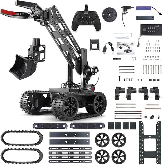 VANLINNY Robot Kit, STEM Toys for Boys Age 8-12, Robotic Arm for Kids Age 8+, 4-DOF Electronic Programming DIY Robots for Girls, Educational Science Building Kit, Cool Birthday Gifts for Kids.
