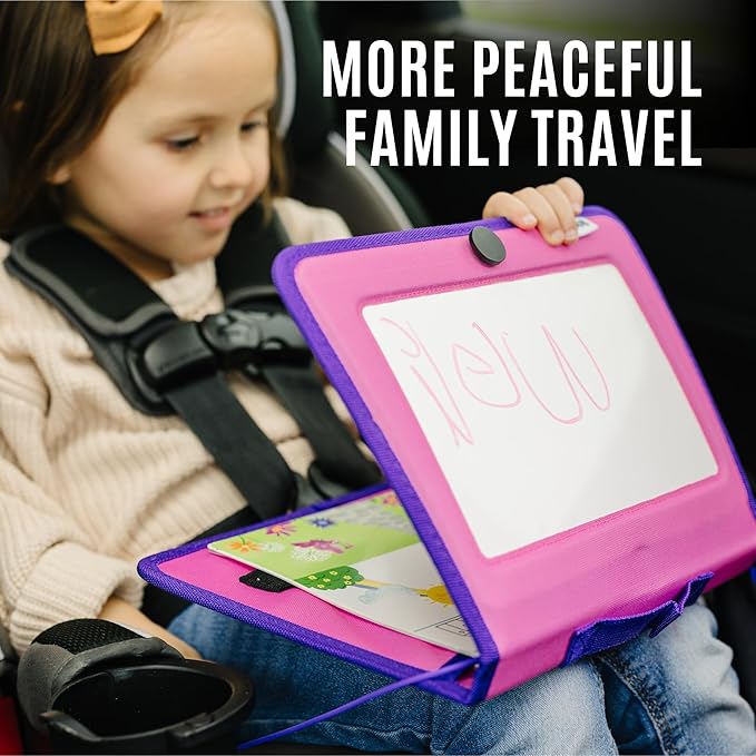 Totebook Kids Travel Educational Activity Book with Washable Markers - Car and Airplane Activities, Learning Toys for Toddlers- Search and Find, Reusable Stickers for Ages 4, 5, 6 (Princess)