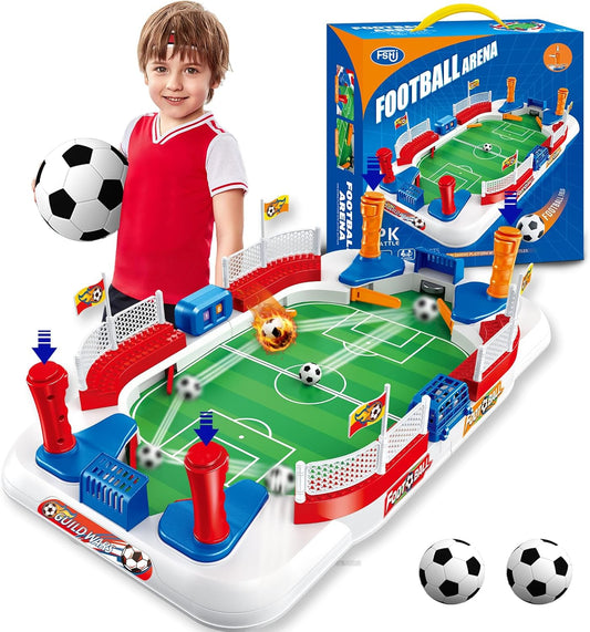 Foosball Table Soccer Game for Kids: Mini Interactive Soccer Board Game - 3 4 5 6 7 8 9+ Year Old Kids Sports Toy for Home Family Party - Fun Birthday Gift for Boys Girls