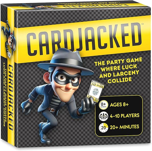 CARDJACKED Party Game – 4-10 Players, Ages 8+, 20+ Minutes – Family-Friendly Strategy for Kids, Teens & Adults for Game Night
