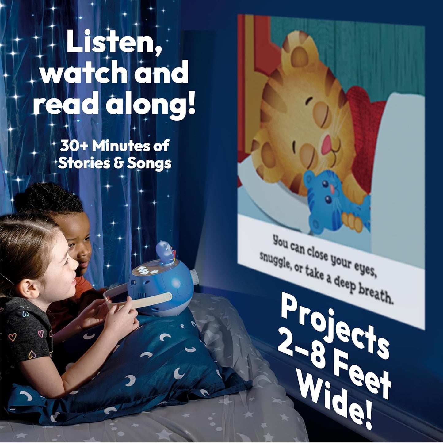 Daniel Tiger Figurine Cartridge – Projects 5 Daniel Tiger Neighborhood Stories and 5 Songs, Over 30 Minutes of Audio Content | Gift and Toy for Ages 3+