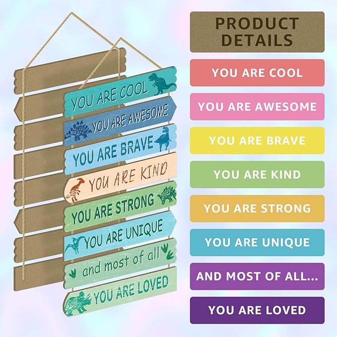 Dinosaur Room Decor for Boys Girls Kids Room Decor, Dinosaur Wall Art, Little Kids Bedroom Decorations,Toddler Classroom Deco for Boys, Dino Nursery Wall Decorations(Dinosaur)