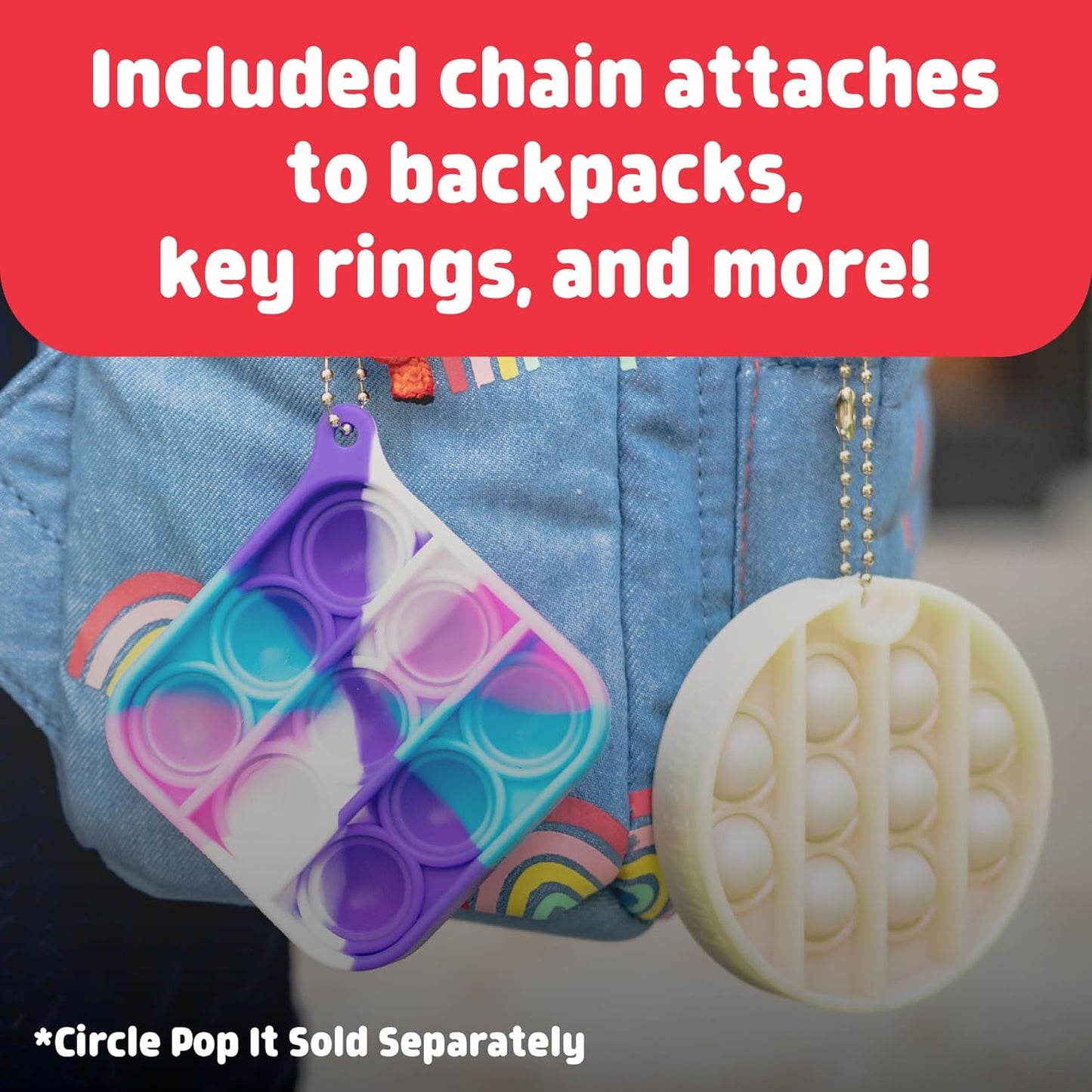 Chuckle & Roar - Pop It! - Mini Squares Party Mega Pack - 88 Never Ending Bubble Popping Toys - Great for Parties or Gifts - Preschool Fidget Toy - Ages 3 and Up