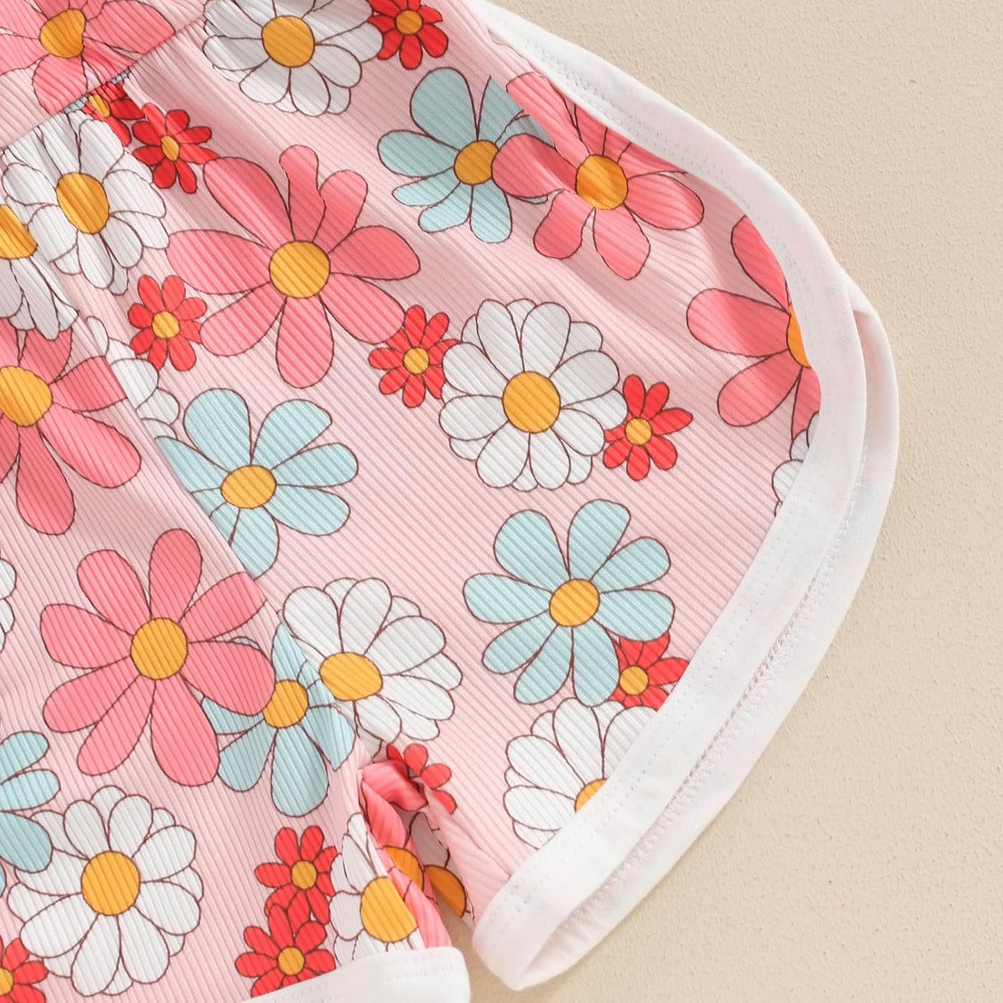 WZTYYDS Toddler Baby Girl Summer Clothes Floral Romper Tie-Up Strap Halter Jumpsuit Infant Summer Sling Playsuit 6M-3T