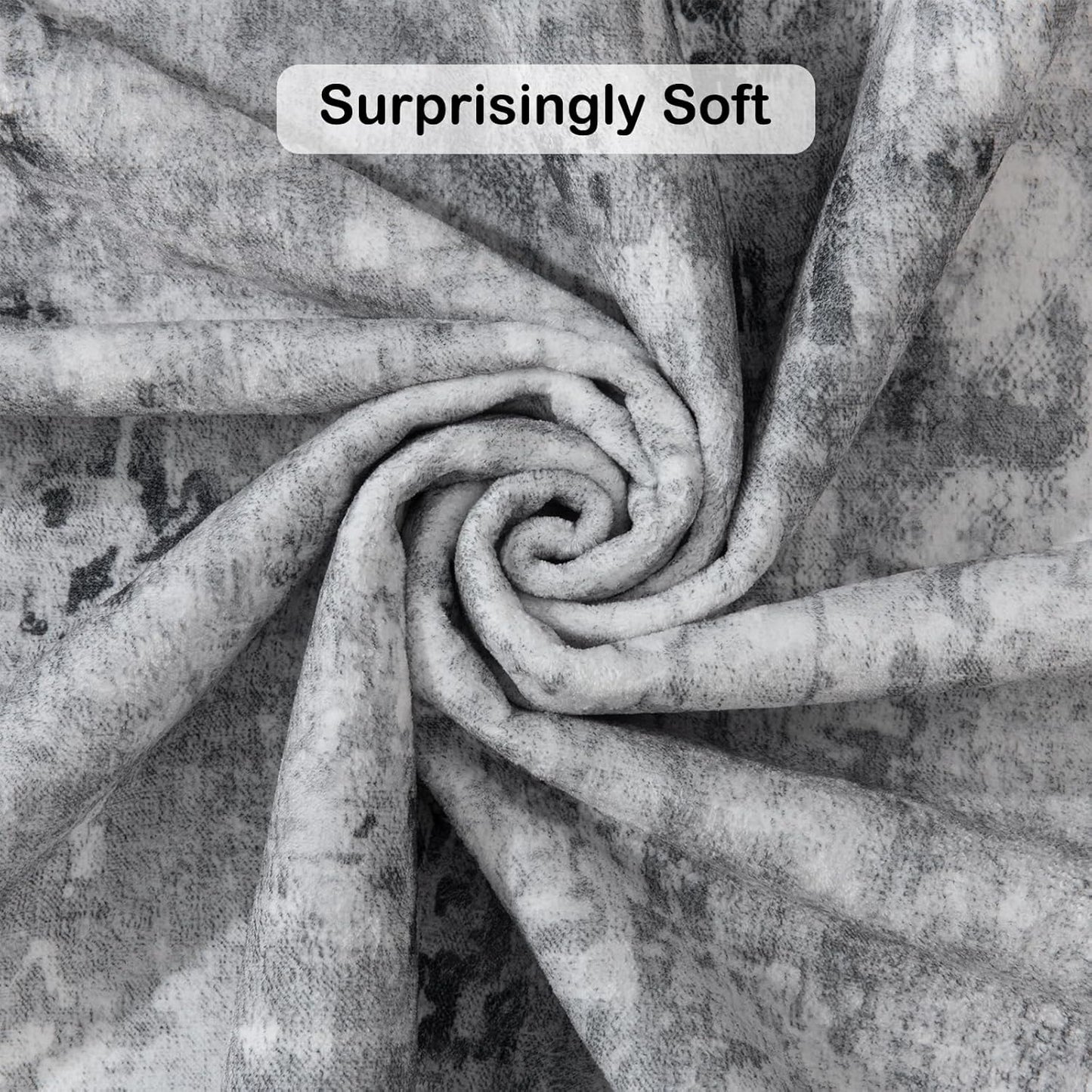 Kelarea Living Room Rug 4x6 Grey Area Rug Machine Washable Rugs, Non Slip Abstract Vintage Indoor Carpet for Bedroom, Nursery, Classroom, Dining Room, Home Office