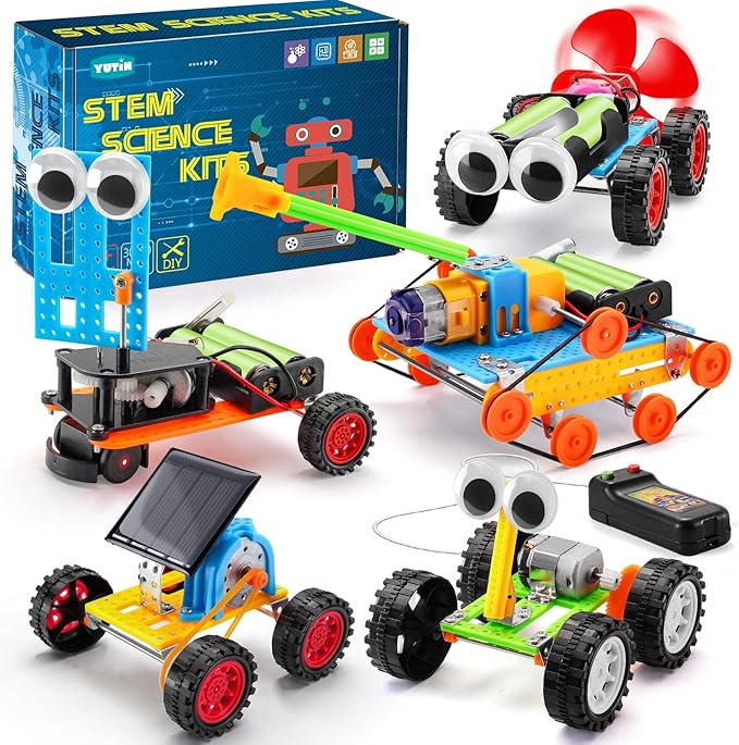STEM Kits for Kids Age 8-10, Science Robot Building Kits for Boys Crafts 8-12 5-7, STEM Toys for Ages 8-13, Kids Science Experiments 6-8, Engineering Projects for 6 7 9 10 12-14 Year Old Boy Girl Gift