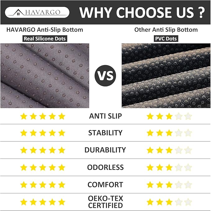 HAVARGO Recliner Cushions for Elderly, 20x20x4 Inch Thick Chair Cushion for Shorter Users Patent Design Soft Tufted Dual Layer Booster Seat Cushions for Seniors Recliner Risers Taupe 1P