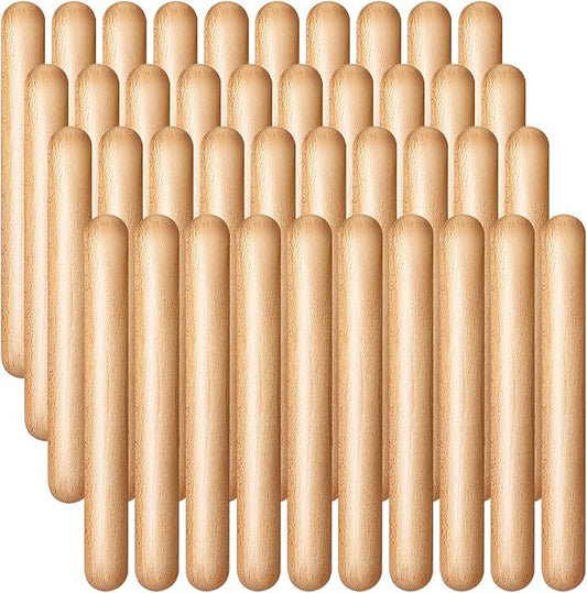 Boao 20 Pcs 8 Inch Music Rhythm Sticks for Kids Bulk, Music Lummi Sticks with Carry Bag, Classical Wood Claves Musical Percussion Instrument Drumsticks Classroom School Perform Show Set