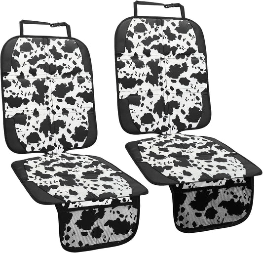 Car Seat Protector for Child Car Seat, 2 Pack Baby Car Seat Covers with Mesh Pockets & Non-Slip Backing 600D Durable Seat Protector