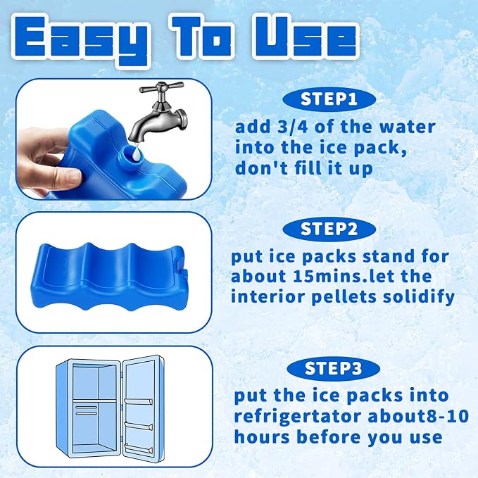 3 Pack Breastmilk Ice Pack,Bottle Ice Packs for Breastmilk Storage,Contoured Ice Packs for Breast Milk,Baby Bottles,Meal,Keeps Breast Milk Fresh