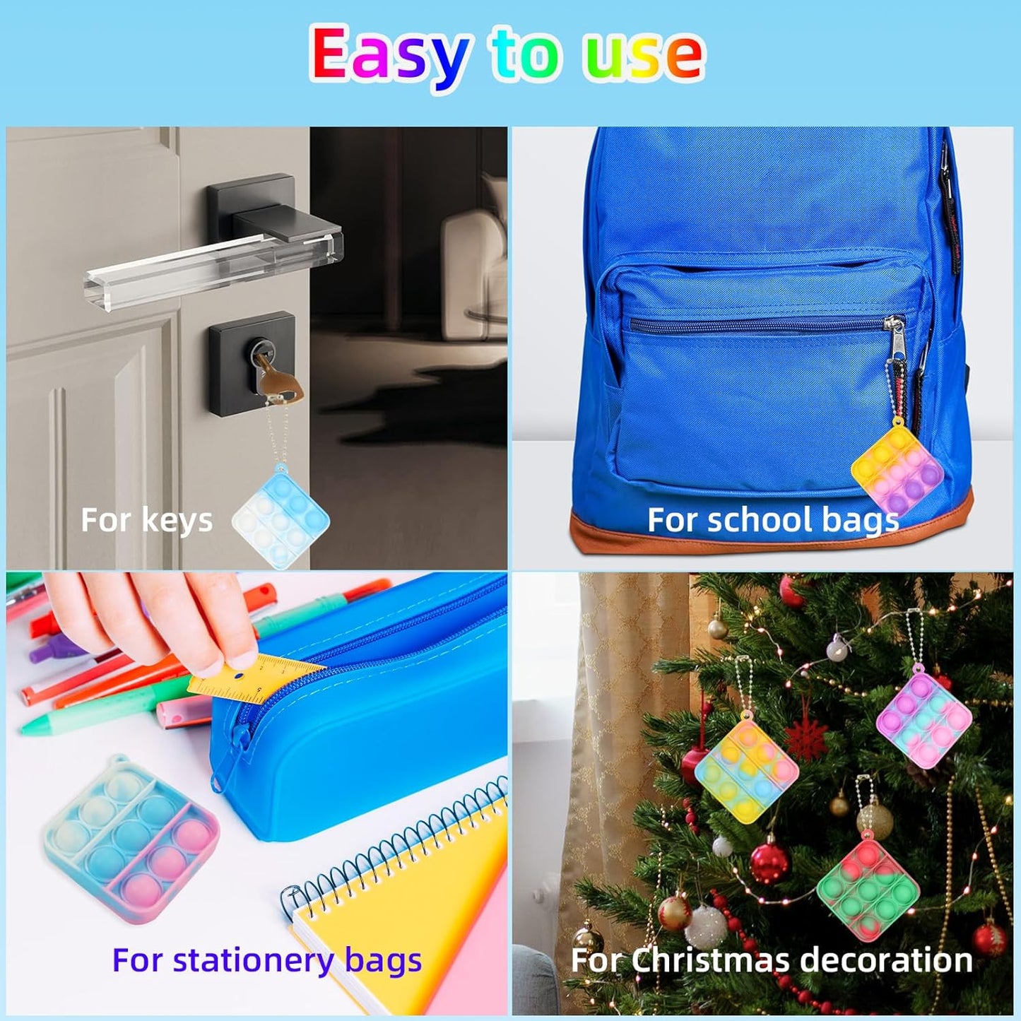 57PCS Party Favors for Kids,Fidget Toys Bulk Its Birthday Party Favors for Kids Toddlers Adult, Small Classroom Prizes Box Fidgets Toys for Kids, Goodie Bag Stuffers, Treasure Chest, Bubbles Poppers