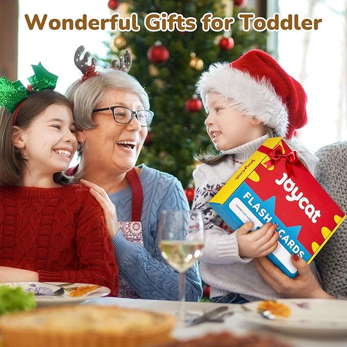 JoyCat Spanish & English Bilingual Talking Flash Cards for Toddlers 1-5, 454 Words with Durable Thick Cards, Easy to Slide in and Out, Speech Therapy Toys, Birthday Gifts for Boys Girls