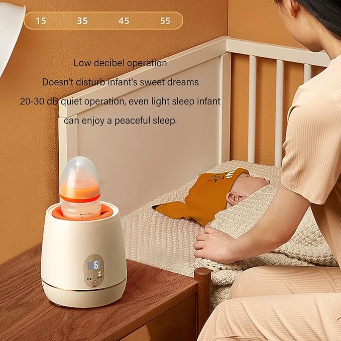 Bottle Warmer, Fast Bottle Warmer, Multifunctional Bottle Warmer, with Smart Temperature Control, Automatic Infant Bottle Shaker for All Bottles, Breastmilk or Formula