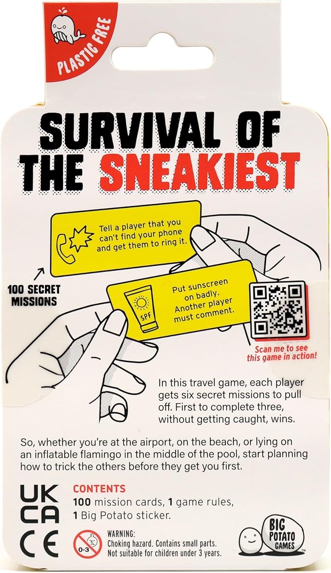 Big Potato Don't Get Got - Travel Edition: Hilarious Social Deduction Game for 2-8 Players. Perfect Board Game for Travel, Outdoor Garden Parties and Family Gatherings.