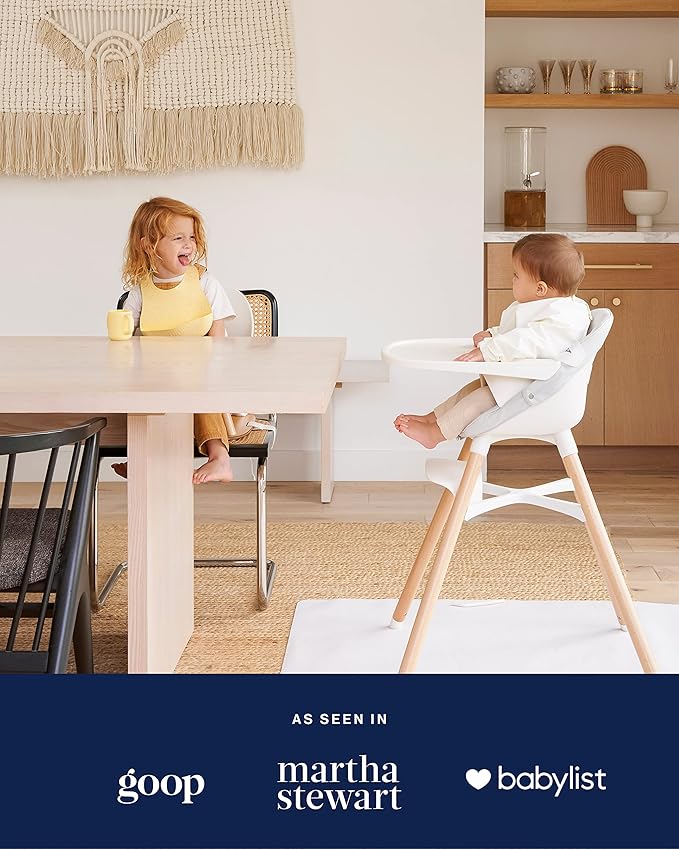 Lalo The Chair Convertible 3-in-1 High Chair for Babies & Toddlers, Dishwasher Safe Tray, Adjustable Footrest, Sage