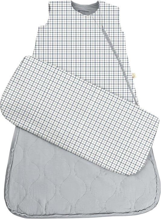 GUNAMUNA günamüna Unisex Baby, Toddler Wearable Blanket, Sleeping Bag Bamboo Rayon, Sleep Sack with Diaper Zipper, 2.6 TOG