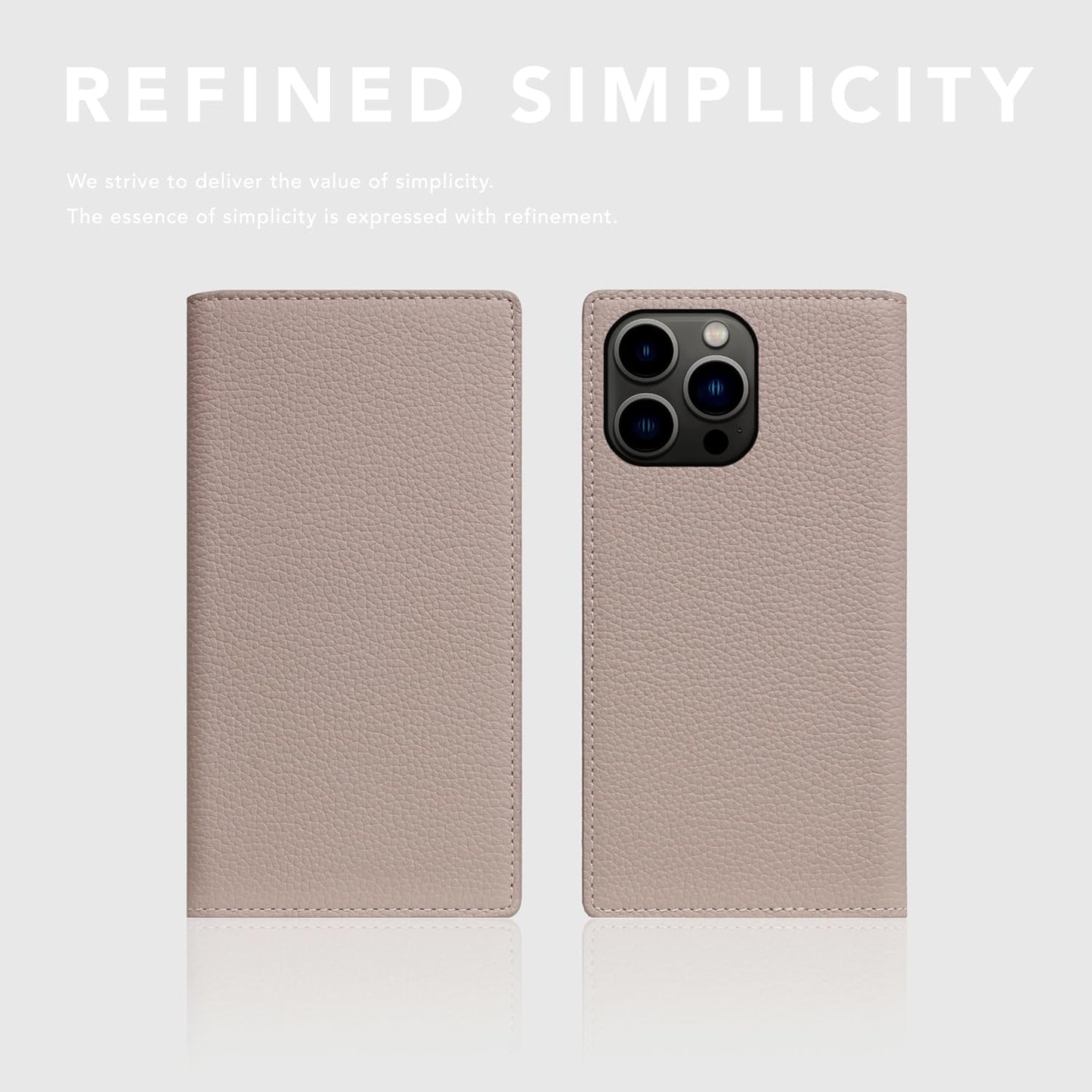 D8 Full Grain Leather Wallet Case for iPhone 15 Pro - [2-in-1] Handcrafted Detachable Diary Style with Magnetic MagSafe Back Cover, Gift Box Included (Light Cream)