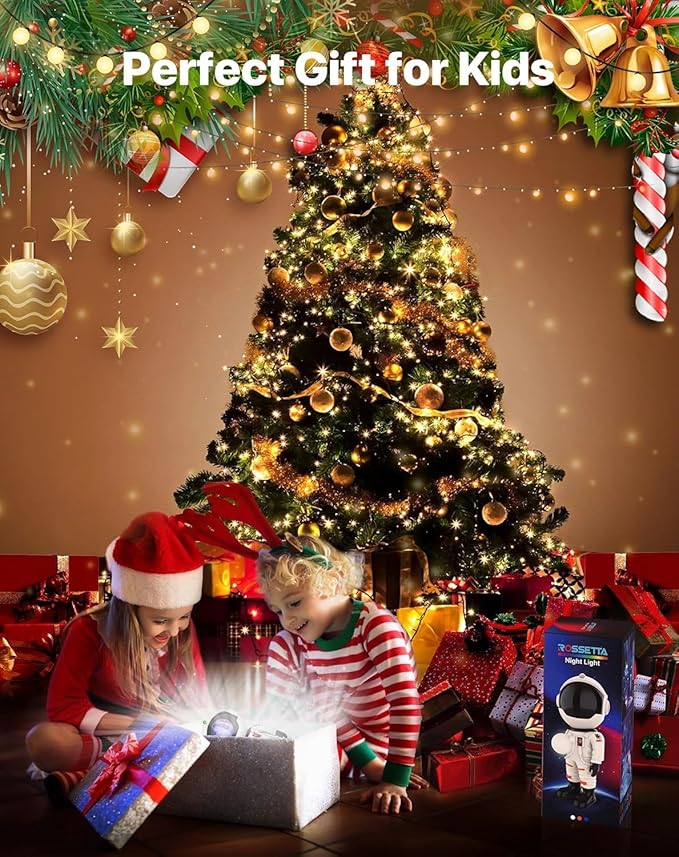 Rossetta Galaxy Projector, Star Projector for Bedroom, Astronaut Projector Night Light with Timer and Remote, Kids Adults Room Decor Aesthetic, Gifts for Christmas, Birthdays