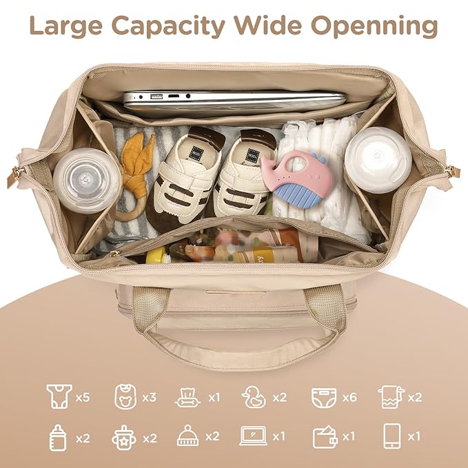 Breast Pump Bag for Spectra S1 S2 Medela, Convertible Large Diaper Bag Backpack for Working Moms with 14 inch Laptop Sleeve & Cooler Storage, 31L