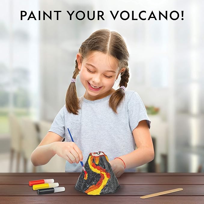National Geographic Ultimate Volcano Kit – Erupting Volcano Science Kit for Kids, 3X More Eruptions, Pop Crystals Create Exciting Sounds, STEM Science & Educational Toys (Amazon Exclusive)