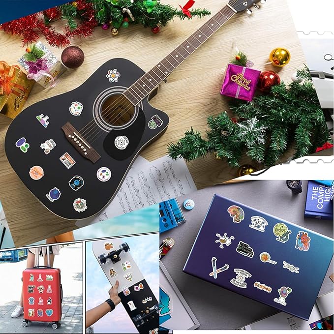 110 PCS Science Stickers for Water Bottles,Science Laboratory Stickers for Adults Students Kids Teacher,Physics Biology Chemistry Experiment Math Gifts