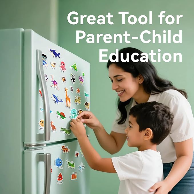 106 PCS Ocean/Animals/Insects Jelly Stickers - Thick, Removable Animal Window Clings for Toddlers. Great for Home, Classroom, Nursery Decor and Toddler Animal Party Supplies