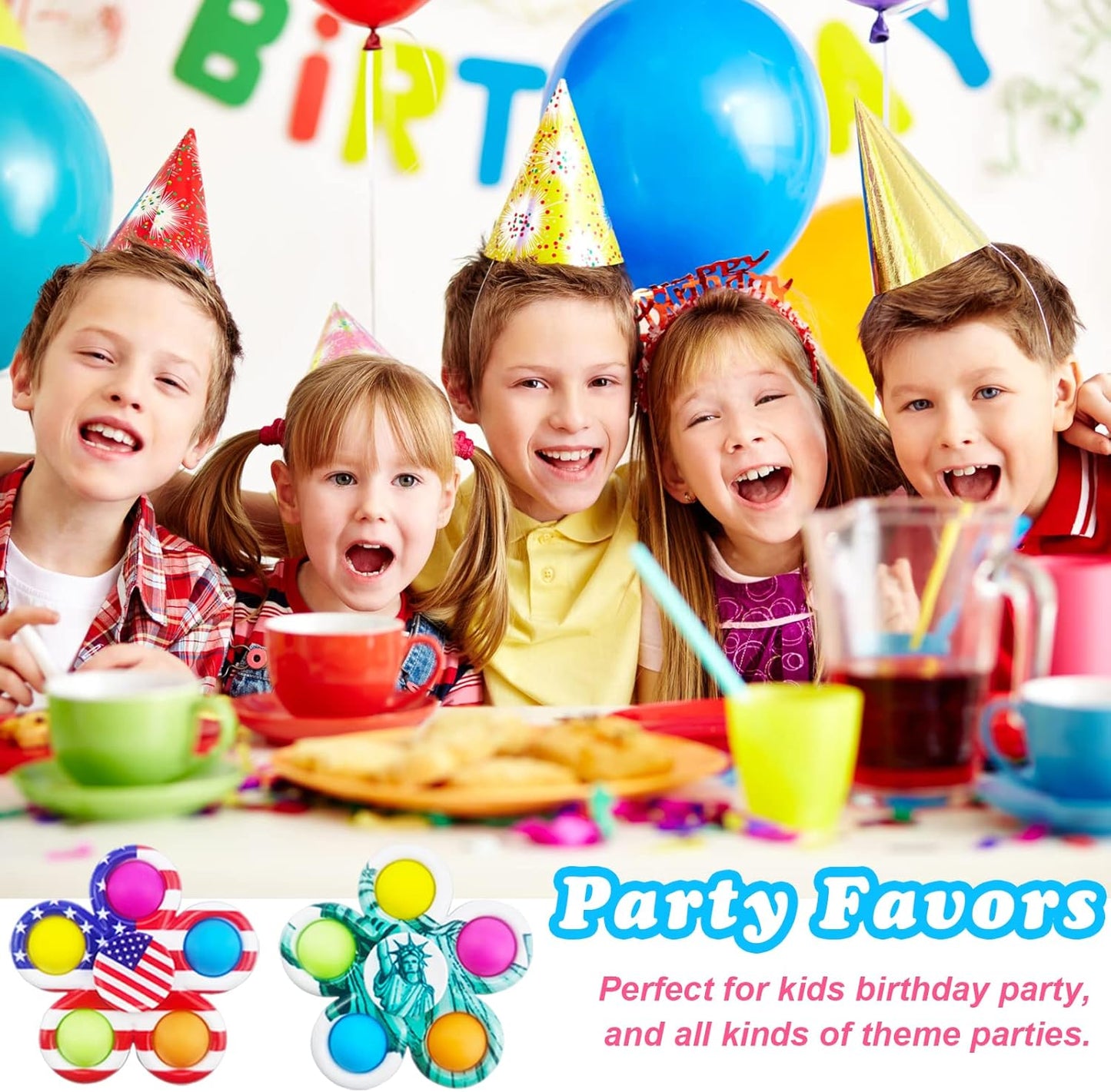 30 Fidget Spinners Toys, Party Favors Gifts for Kid,Pop Fidget Spinner Pack Bulk, Little Sensory Fidget Toys Pack, Classroom Prizes for Girls Boys Students