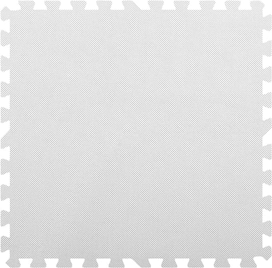 FlooringInc's 1/2" Soft Non-Toxic Baby Play Mat, Toddler Playmat, Colorful Puzzle PlayMat, Floor Mats for Kids & Babies, EVA Foam Interlocking Tiles for Nursery & Playroom | White, 78 Tiles, 312 Sq/Ft