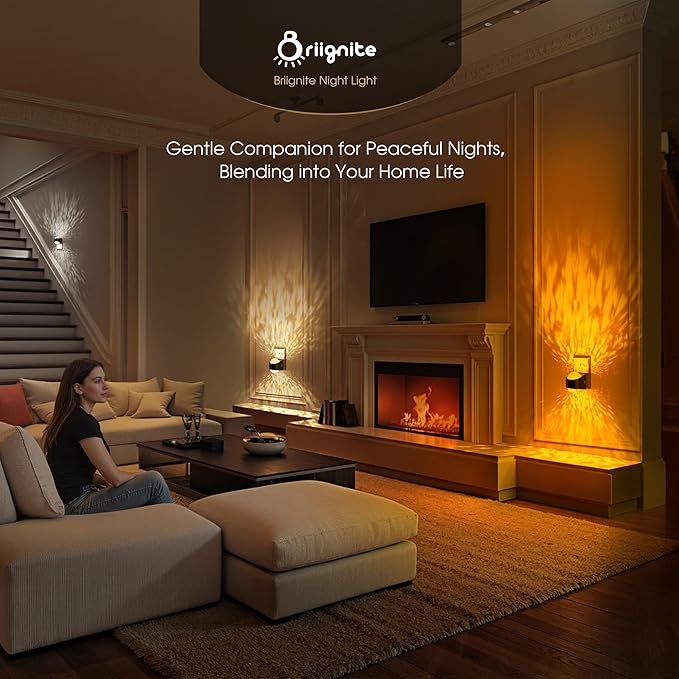 Briignite Night Light Plug into Wall, Color Changing Night light for Kids, 3CCT Diamond Design with Galaxy Star Projector, Dusk to Dawn Sensor for Nursery Bathroom Bedroom Gaming Room Decor Gift