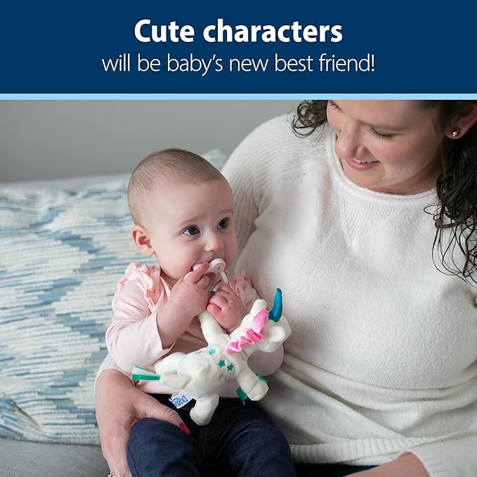 Dr. Brown's Natural Flow Anti-Colic Options+Narrow 8oz/250mL Baby Bottle + Lovey Gift Set with Level 1 Slow Flow Nipples, Pink