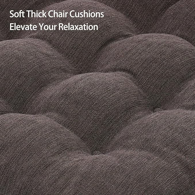 HAVARGO Recliner Cushions for Elderly, 20x20x5 Inch Thick Chair Cushion Patent Design Soft Tufted Dual Layer Booster Seat Cushions for Seniors Recliner Risers Taupe 1P